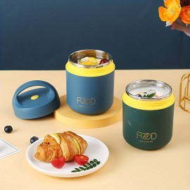 多機能＆耐久性304ステンレス製ランチボックス - 漏れ防止フリップトップ | 食べ物を温かくまたは冷たく保ち、オフィス＆旅行に最適
