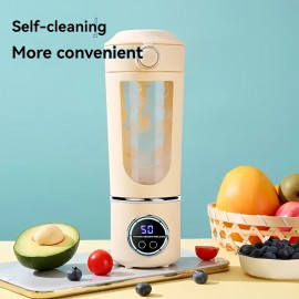 ポータブルブレンダーと柑橘類ジューサー、0.5-1L容量、取り外し可能な食品グレードABSカップ、1500mAh充電式リチウム電池、USB充電、タッチコントロール、お手入れ簡単、スムージー、シェイク、氷砕きに