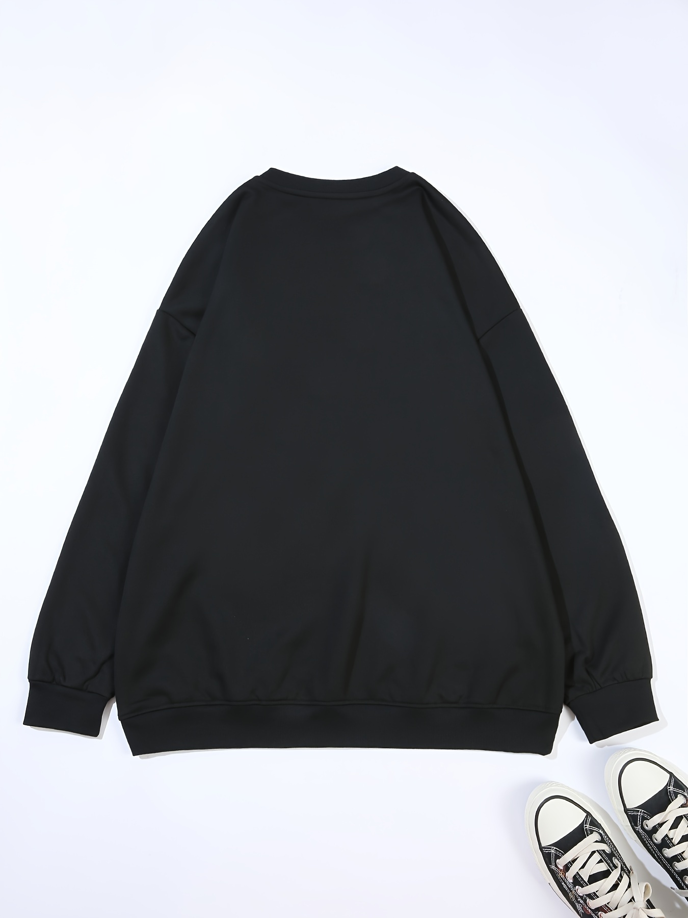 plus size this is   sweatshirt casual long sleeve crew neck pullover sweatshirt womens plus size clothing details 18