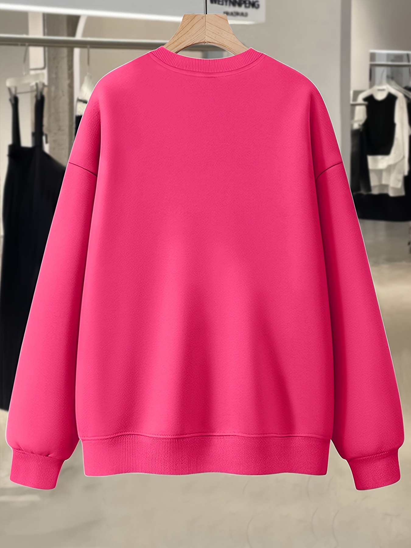 plus size this is   sweatshirt casual long sleeve crew neck pullover sweatshirt womens plus size clothing details 28