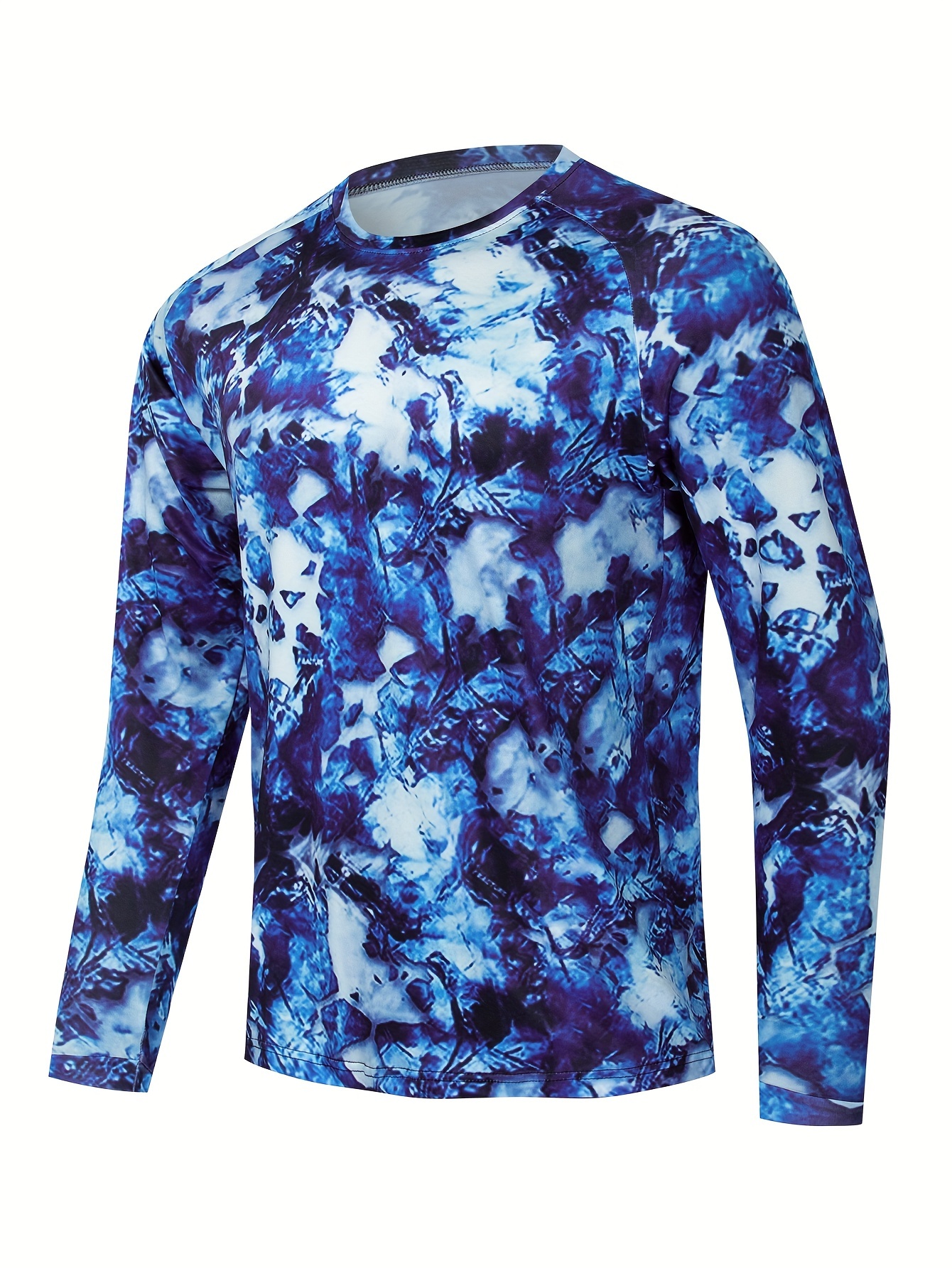 plus size mens interesting pattern graphic print sweat shirt breathable quick dry tees for sports outdoor mens clothing details 3